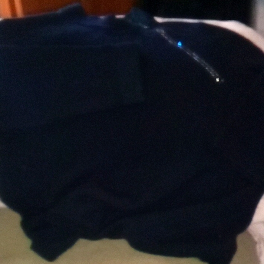 Designers Originals Black Zip Up Sweater with Sleek Design Diagonal Zip